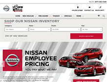 Tablet Screenshot of cole-nissan.com